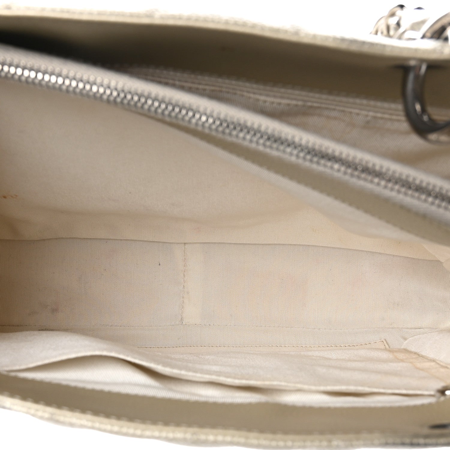 Chanel Metallic Caviar Quilted Grand Shopping Tote GST Pearl 6 of 11