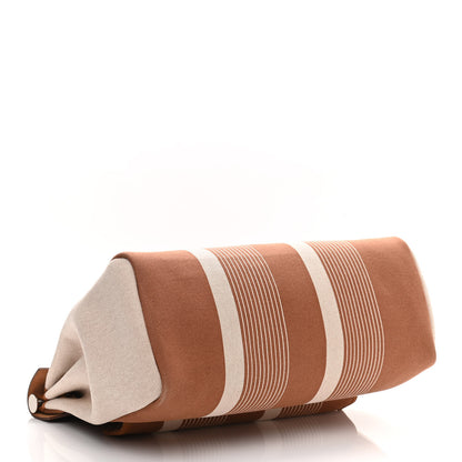 Hermes Vache Hunter Toile H Vibration Herbag Zip 39 MM Fauve Ecru Beige 5 of 11