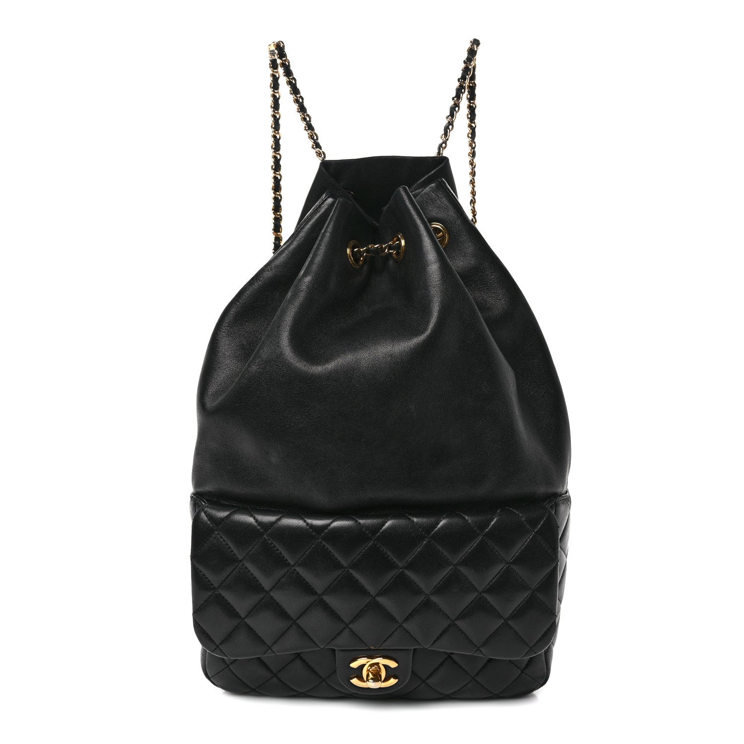 Chanel Lambskin Quilted Large In Seoul Backpack Black 1 of 10