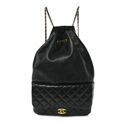 Chanel Lambskin Quilted Large In Seoul Backpack Black 1 of 10