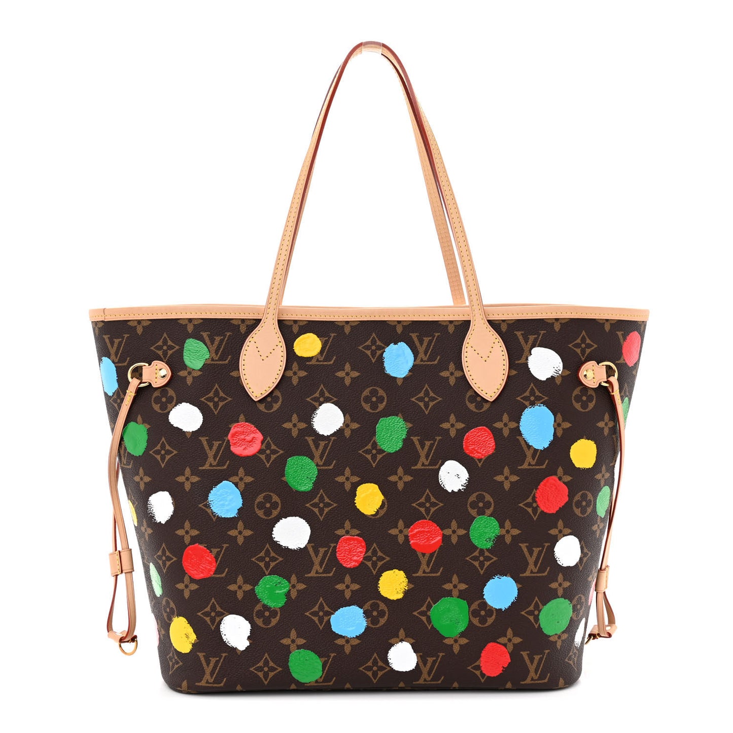 LV X YK Monogram Dots Neverfull MM