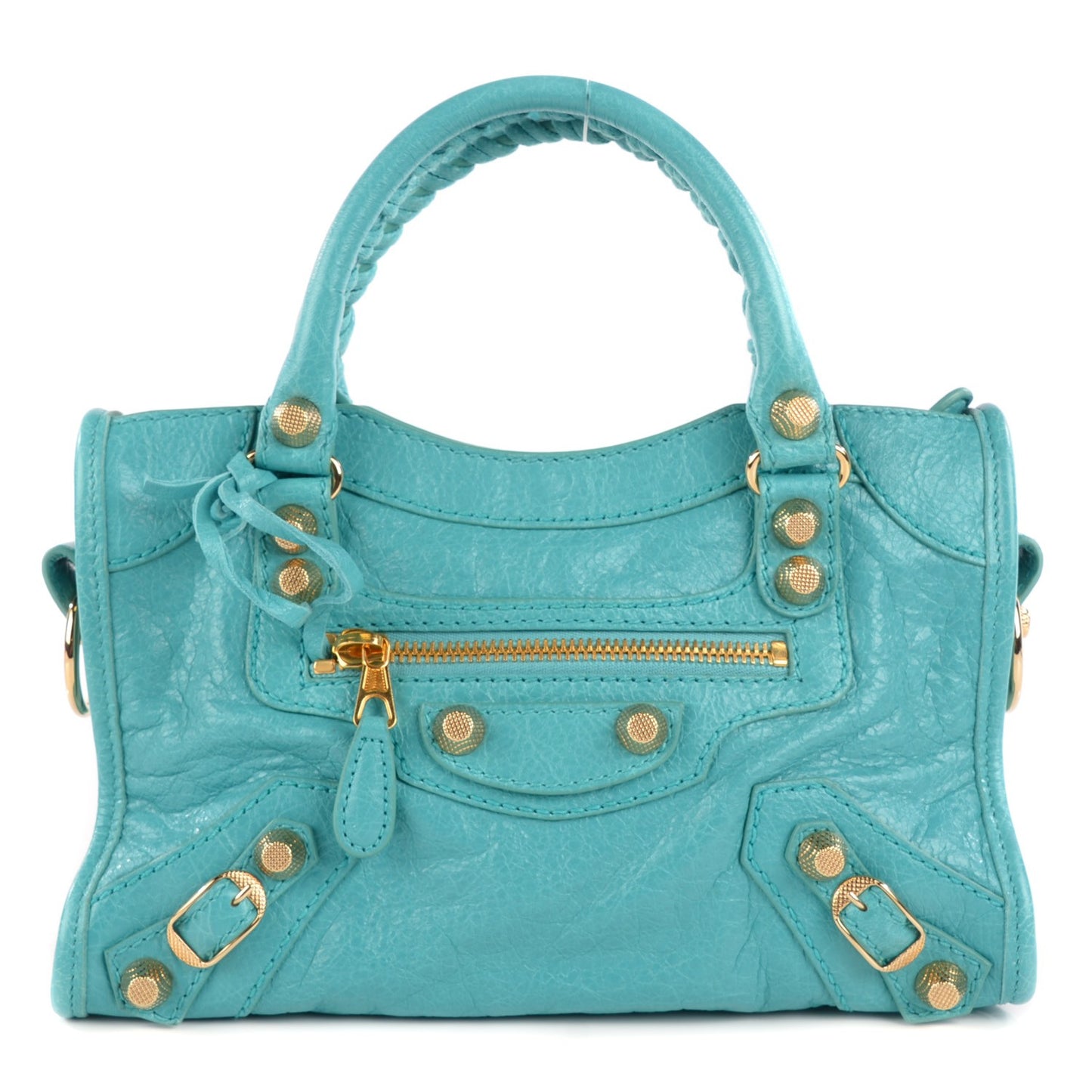 Agneau Giant 12 Gold Hardware Mini City Bleu Tropical