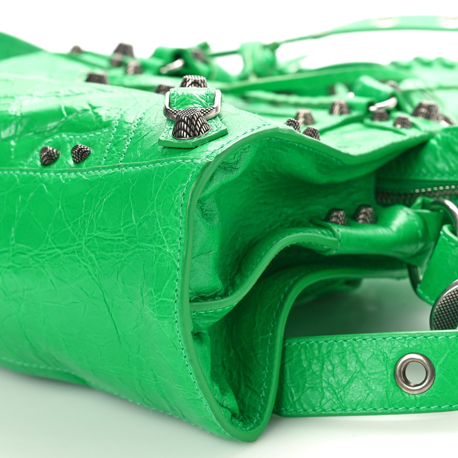 Balenciaga Agneau Arena Neo Cagole Handbag XS Vivid Green 10 of 11