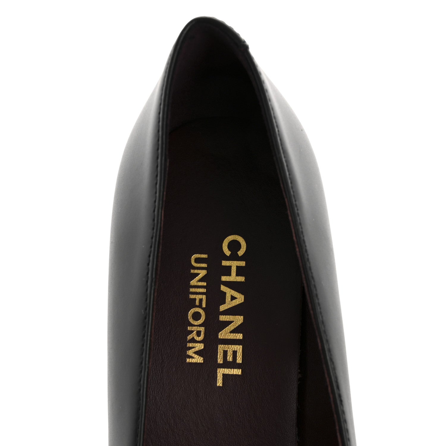 Chanel Lambskin Cap Toe CC Uniform Pumps 36.5 Black 7 of 10