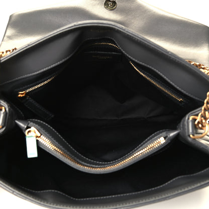 Saint Laurent Calfskin Y Quilted Monogram Medium Loulou Chain Satchel Storm 4 of 4