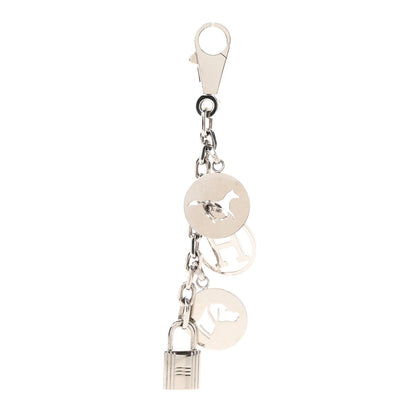Hermes Palladium Breloque Bag Charm Silver 1 of 3