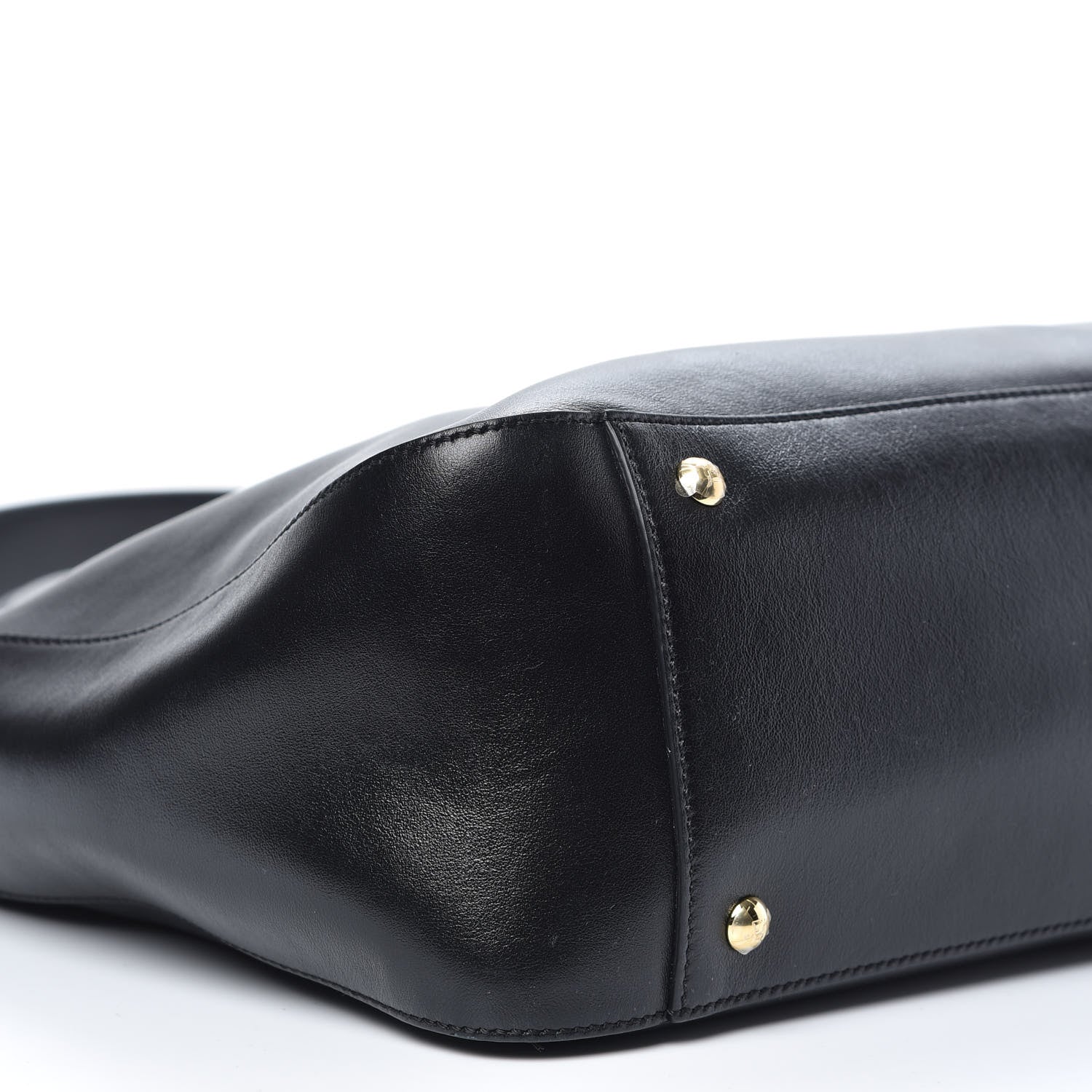 Fendi Vitello Glacier Medium FF Tote Black 8 of 10