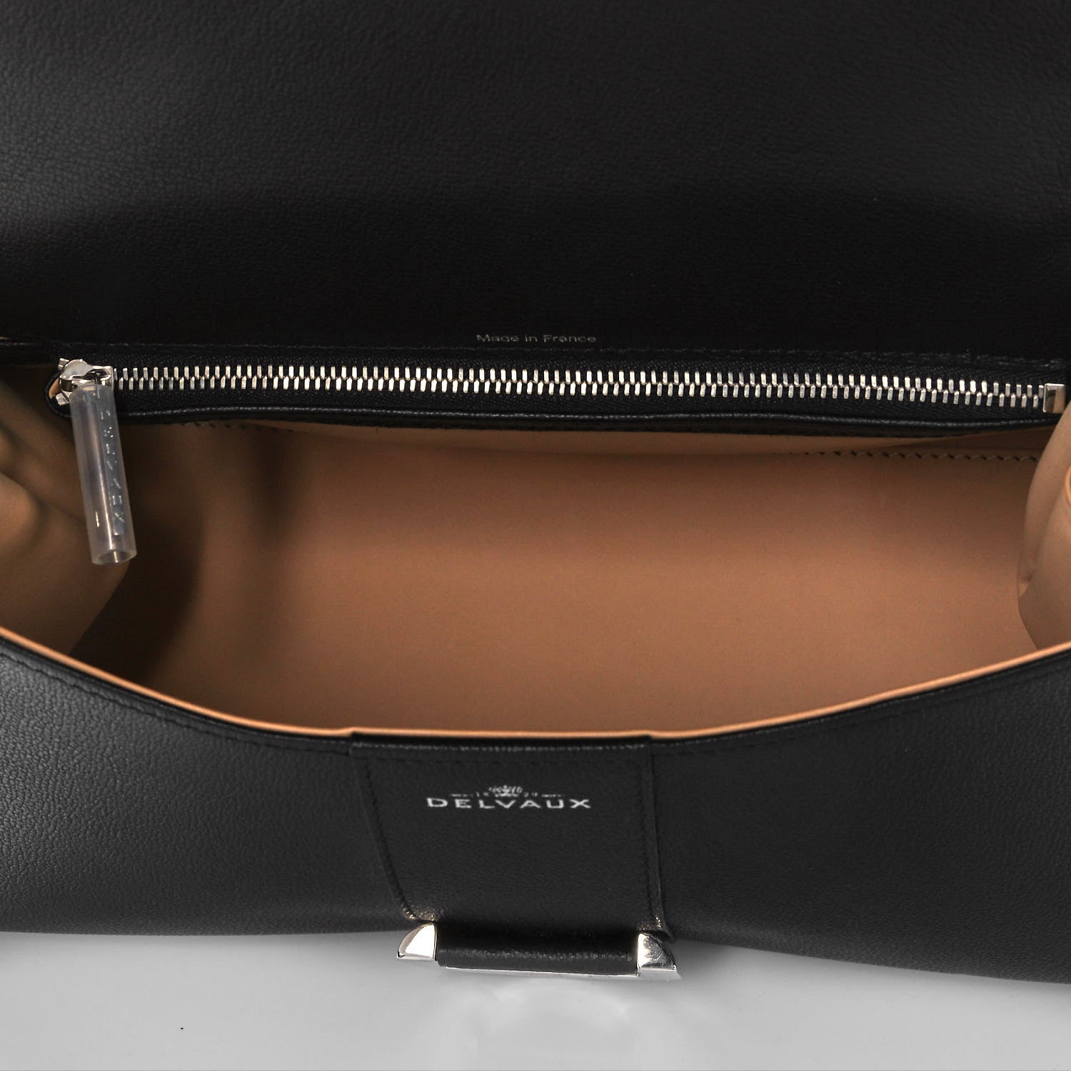 Delvaux Calfskin Mini Brillant East West Satchel Black 5 of 8