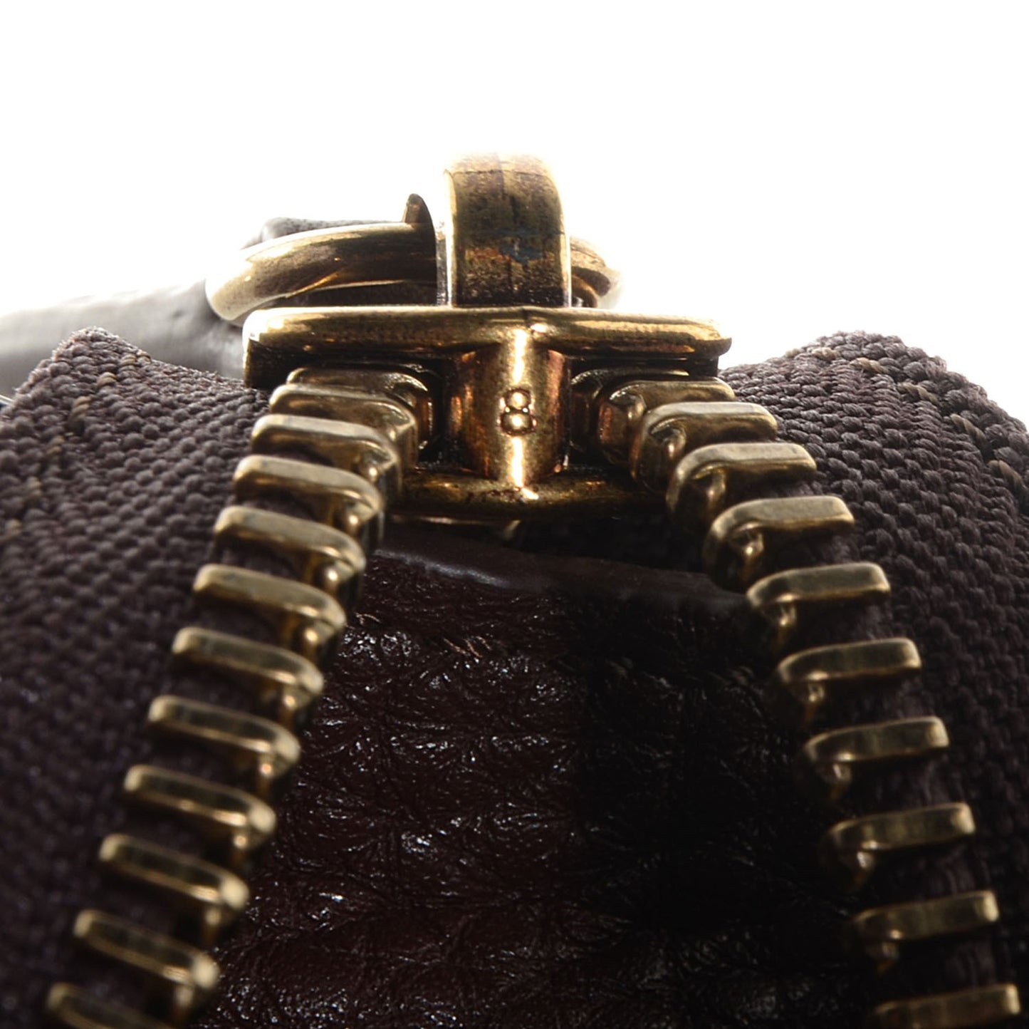 Pebbled Calfskin Mini Luggage Chocolate