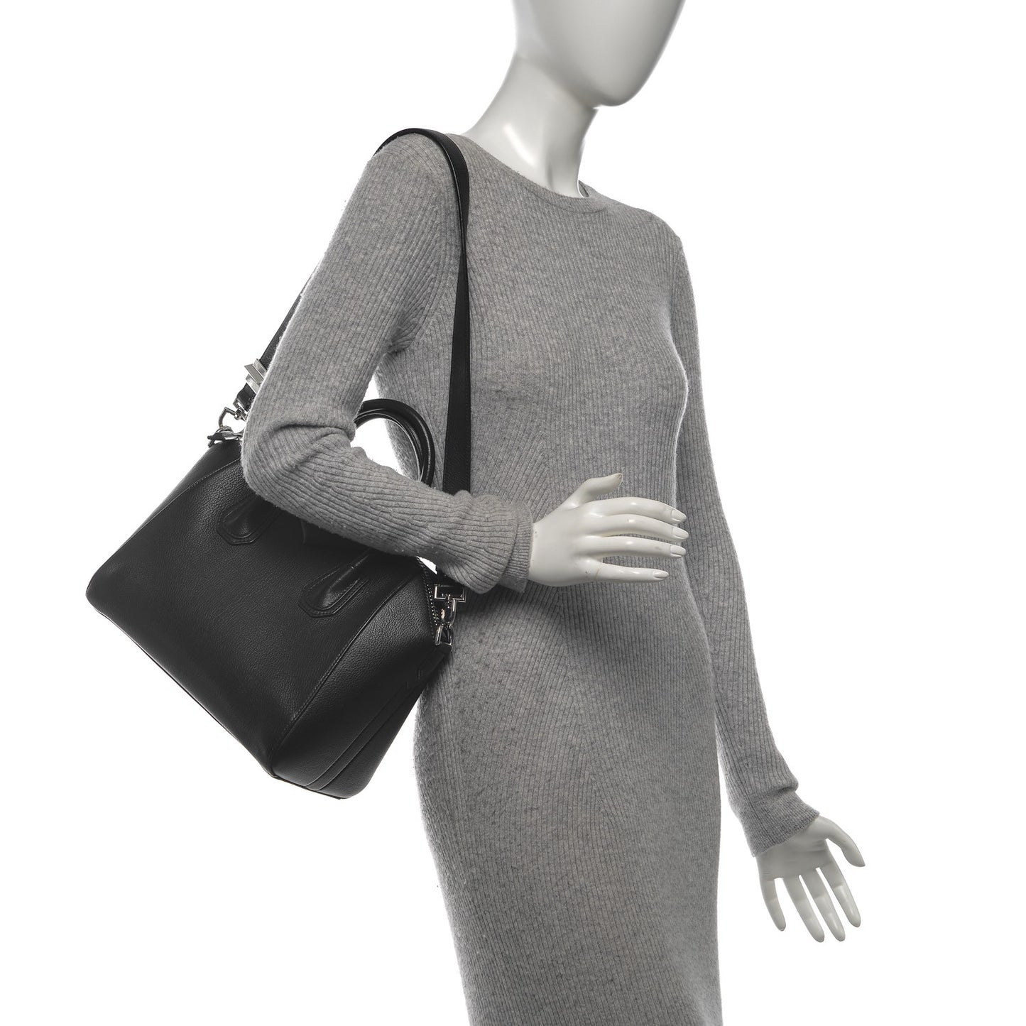 Sugar Goatskin Small Antigona Black