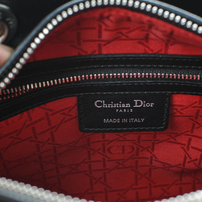 Christian Dior Lambskin Cannage Medium Lady Dior Black 8 of 8