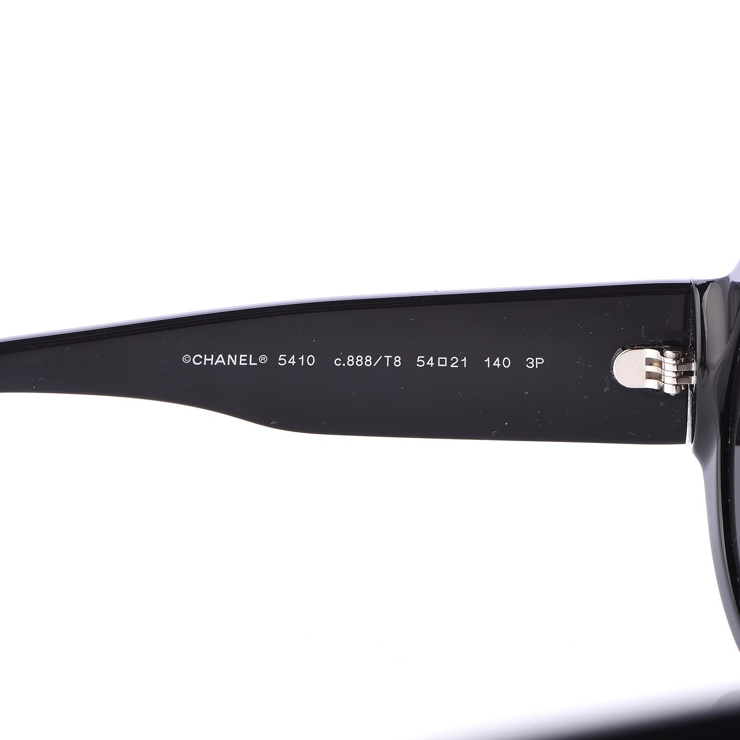 Chanel Acetate Polarized Round Sunglasses 5410 Black 5 of 8