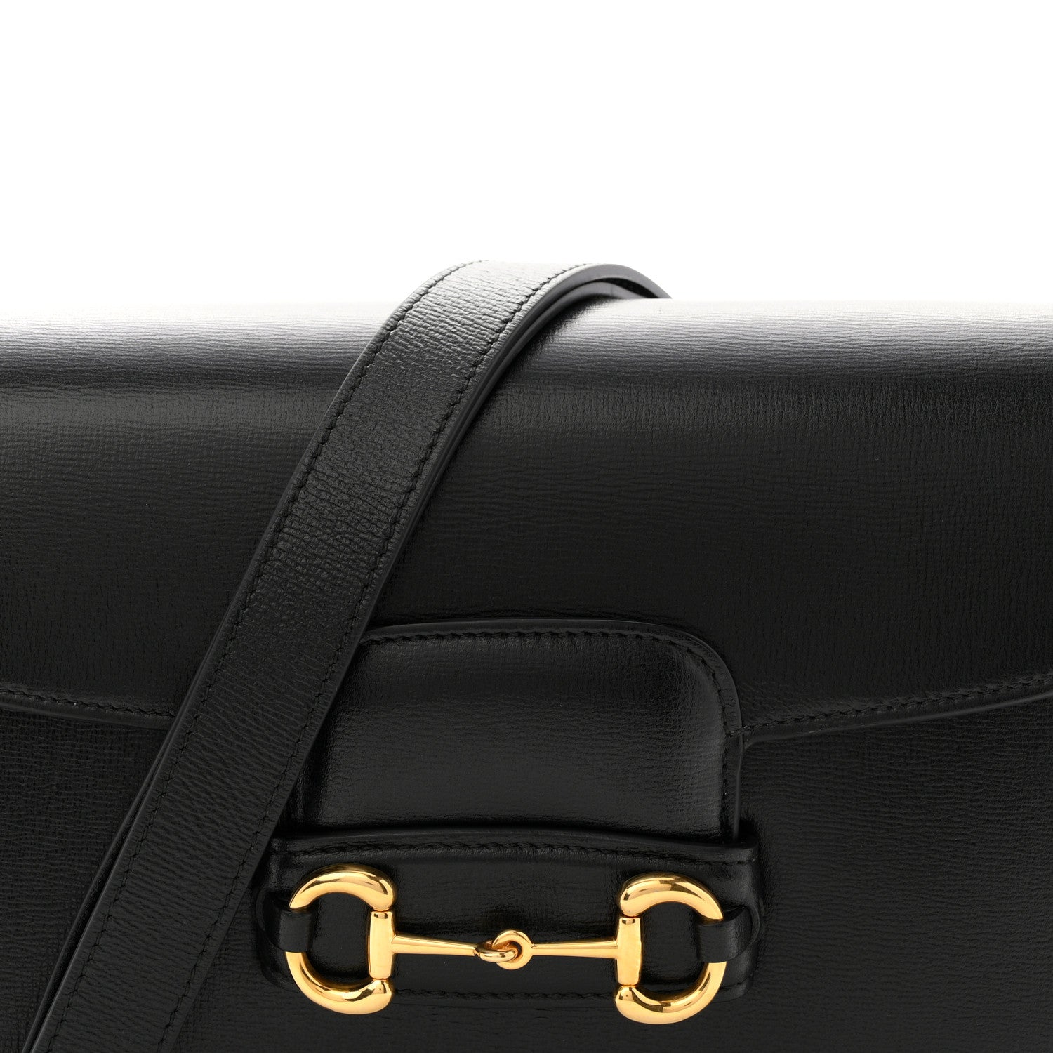 Gucci Azalea Calfskin Horsebit 1955 Shoulder Bag Black 1875259