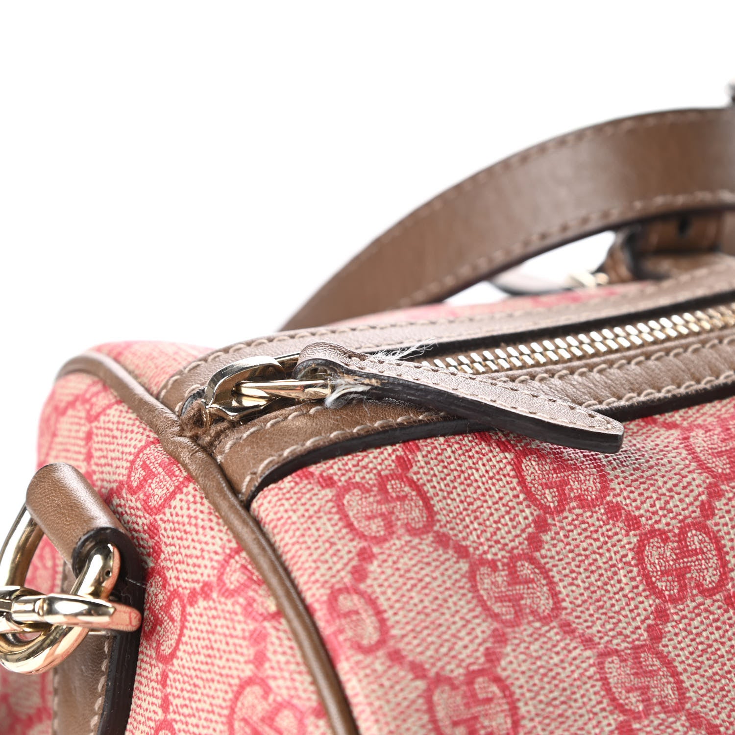 Gucci GG Supreme Monogram Medium Nice Boston Red 20 of 22