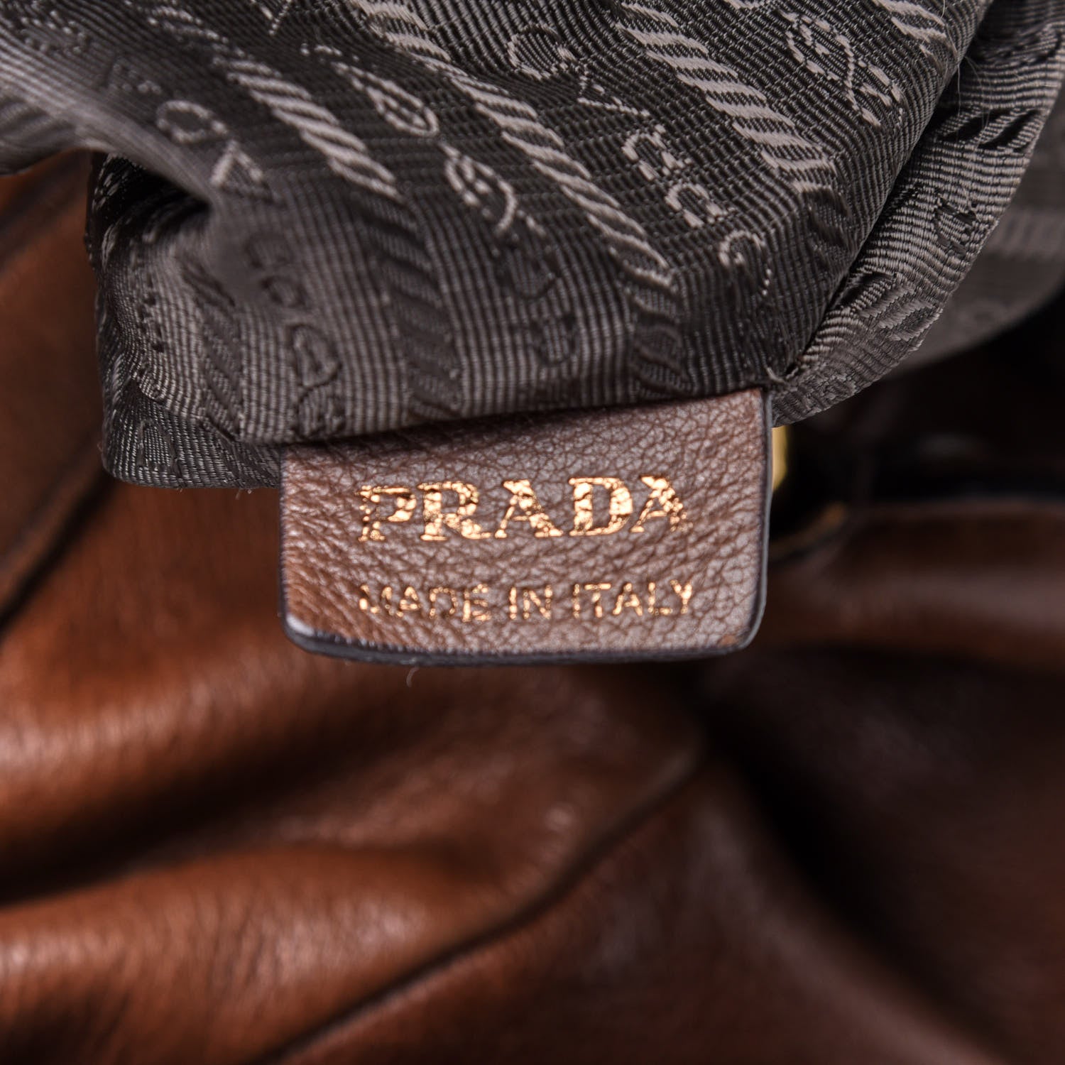 Prada Cervo Antik Front Pocket Hobo Cacao 8 of 14