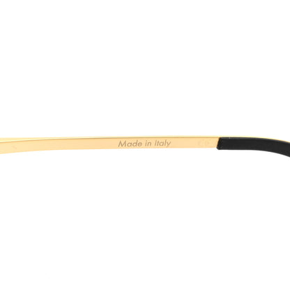 Louis Vuitton Metal Monogram Grease Sunglasses Z1172W Gold 6 of 7
