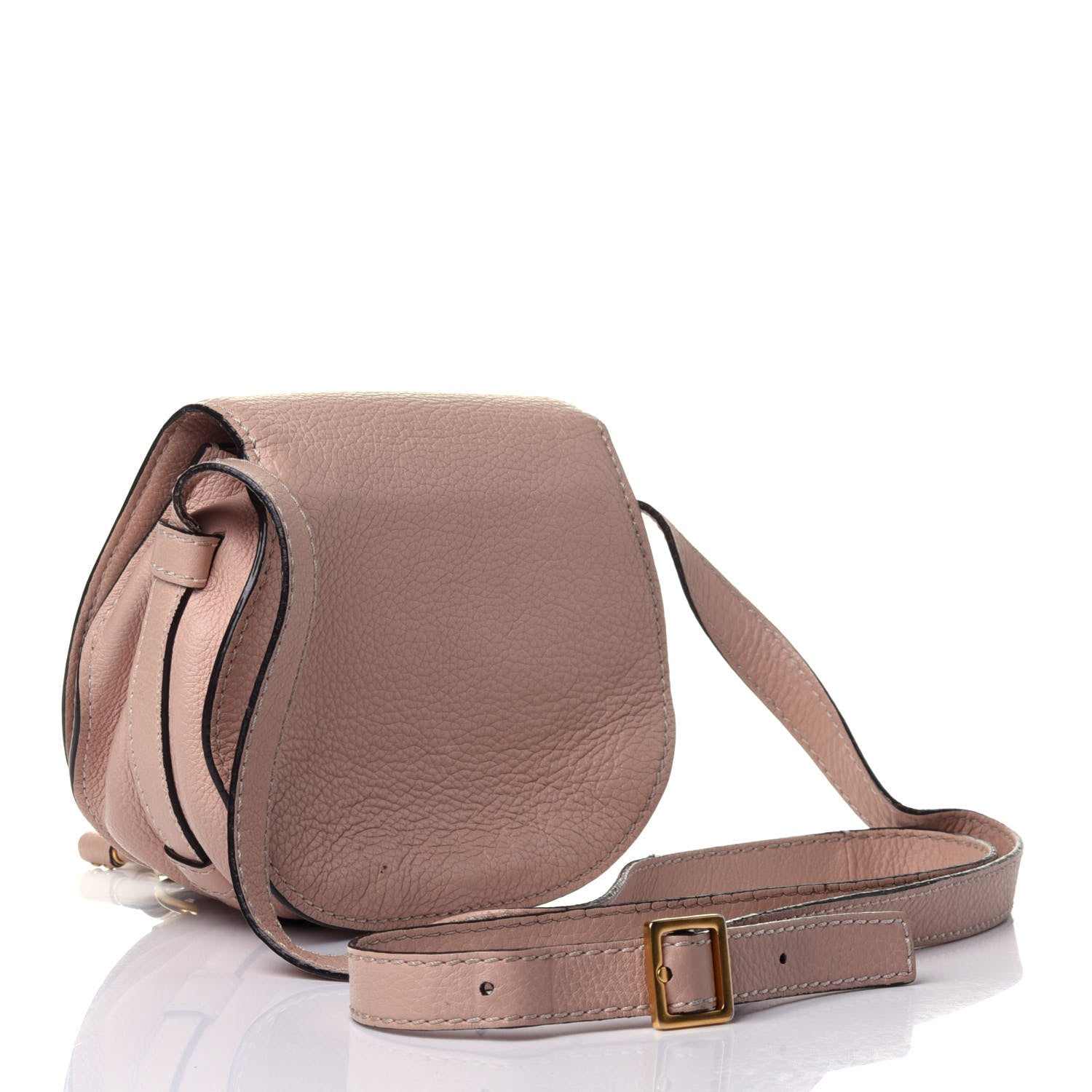 Chloe Calfskin Mini Marcie Round Crossbody Bag Blush Nude 2 of 10