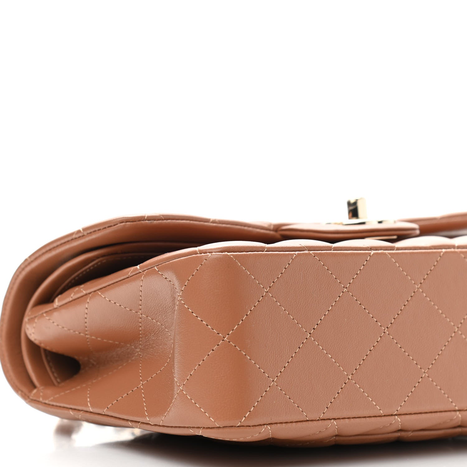 Chanel Lambskin Quilted Small Double Flap Brown 9 of 11