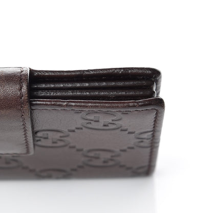 Gucci Guccissima Marguax Calfskin Avel Card Holder Wallet Chocolate 11 of 12