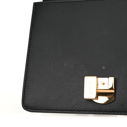Gucci Calfskin Mini Sylvie Chain Shoulder Bag Black 14 of 15