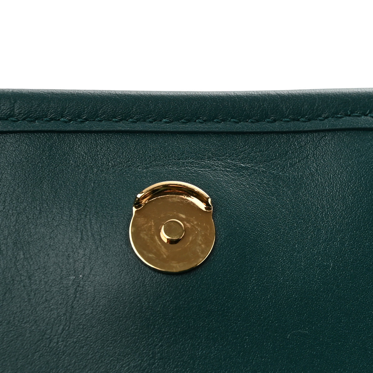 Velvet Monogram Matelasse Baby Niki Chain Satchel Dark Green