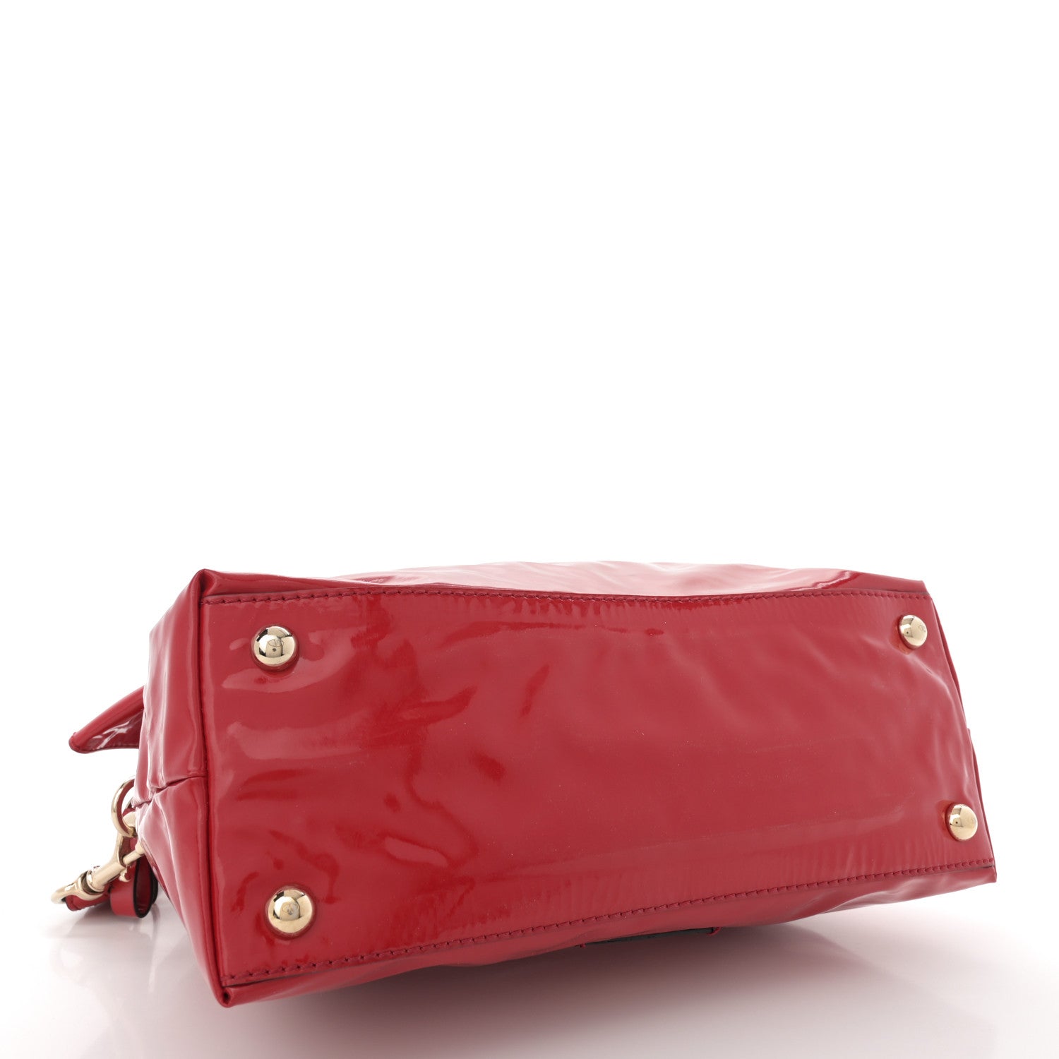 Valentino Garavani Patent Lacca Bow Dome Red 4 of 14