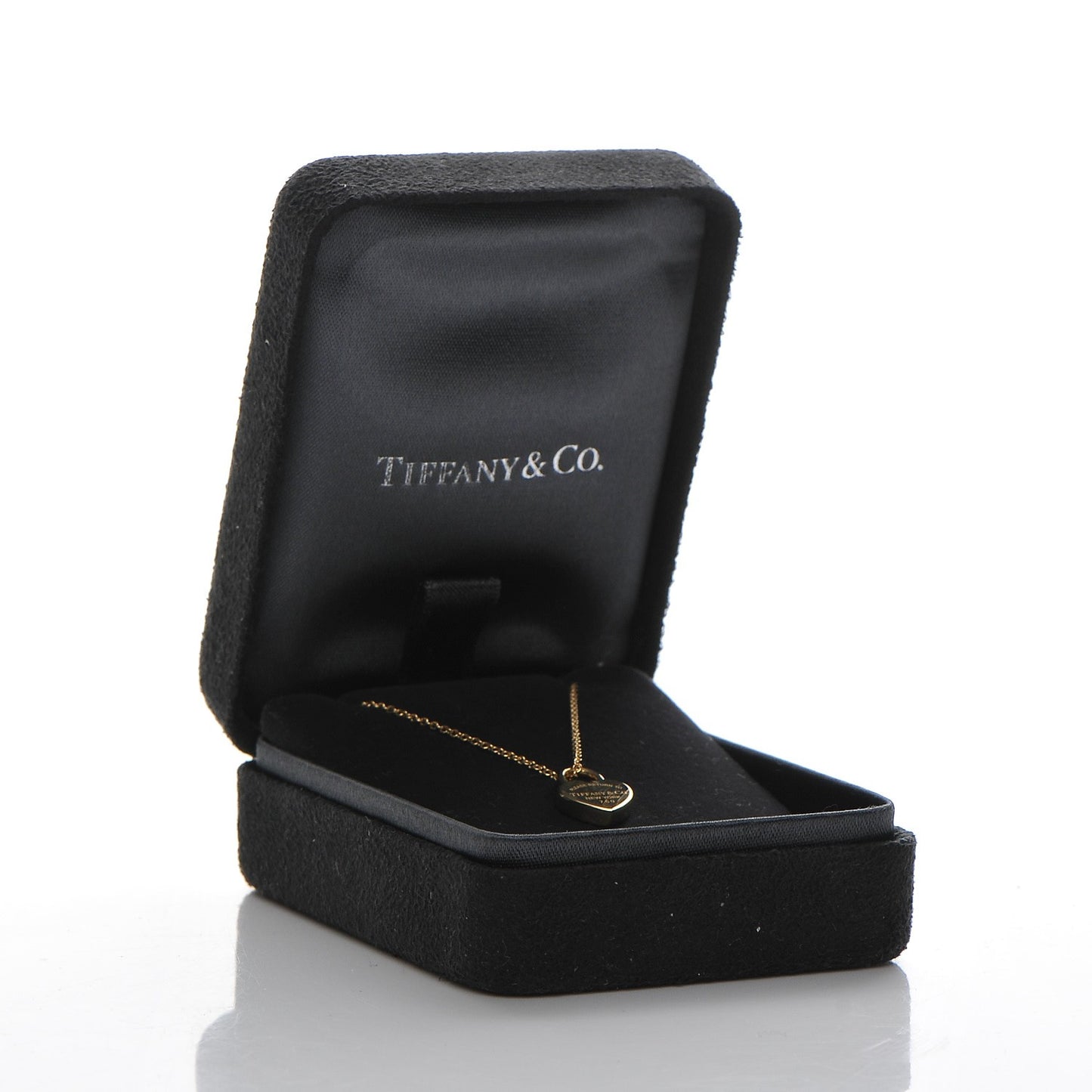 18K Yellow Gold Return to Heart Tag Pendant Necklace