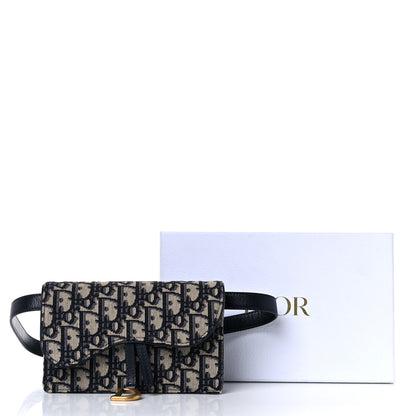 Christian Dior Oblique Saddle Belt Bag Blue 17 of 17