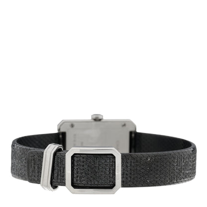 Chanel Stainless Steel Calfskin 21mm Boy-Friend Tweed Quartz Watch Black 3 of 4