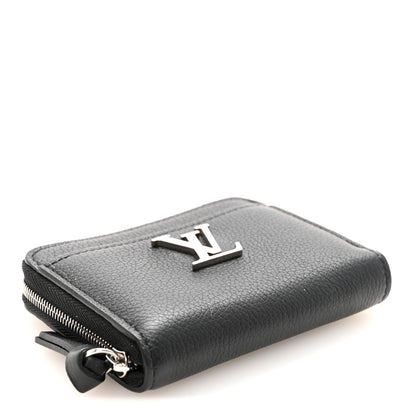 Louis Vuitton Calfskin Lockme Zippy Coin Purse Black 4 of 7