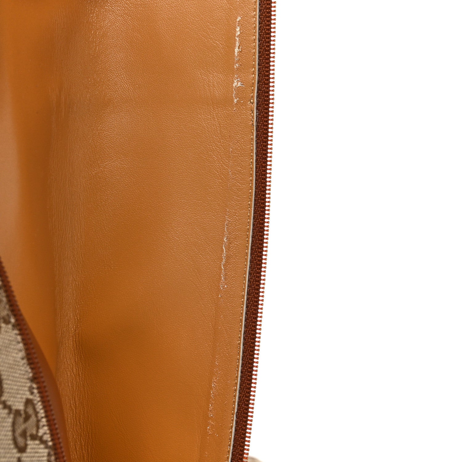 Gucci Monogram Cordovan Lux GG Knee High Boots 36 Beige Cuir 11 of 15