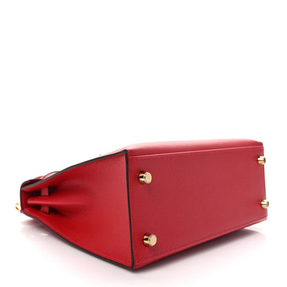 Hermes Epsom Kelly Sellier 25 Rouge Casaque 4 of 9