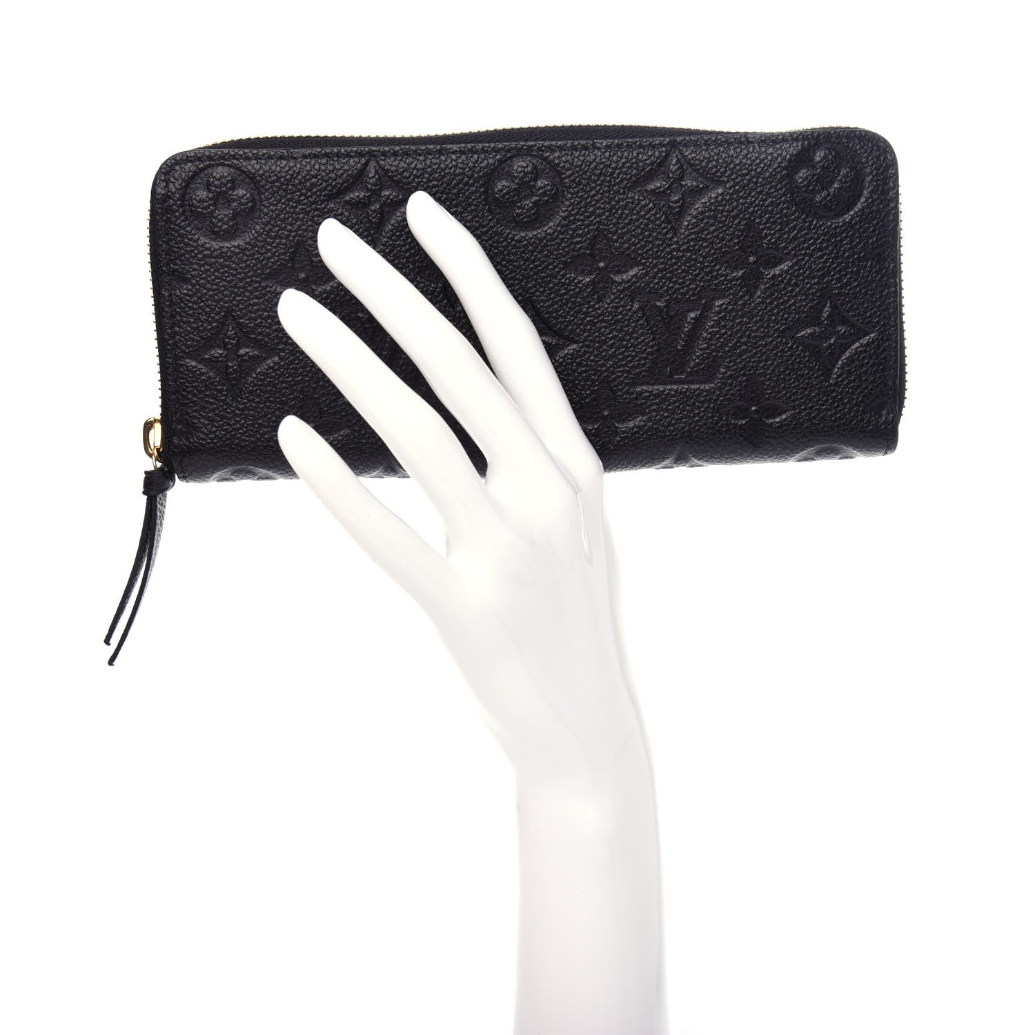 Louis Vuitton Empreinte Clemence Wallet Black 2 of 9