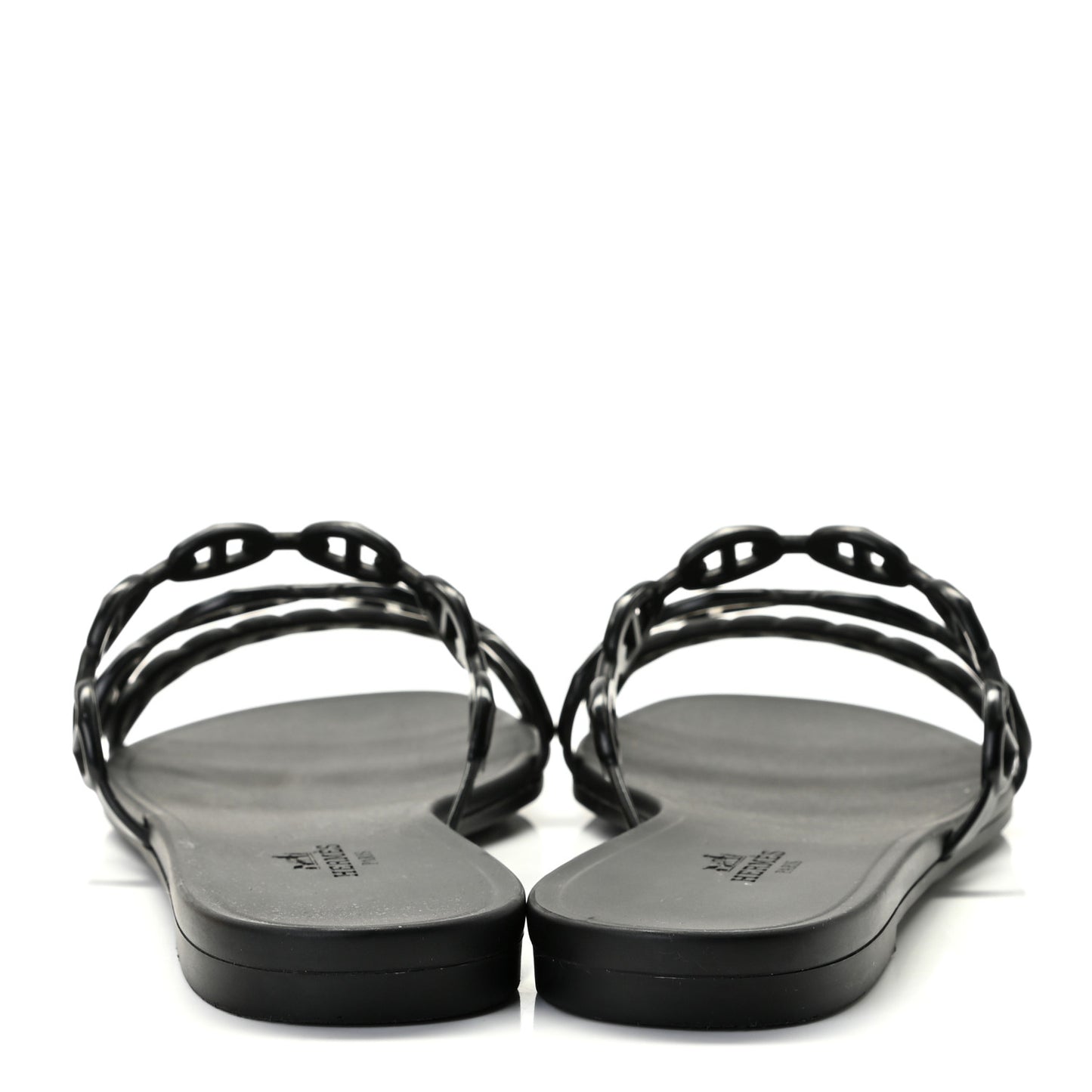 Rubber Chaine d'Ancre Rivage Sandals 39 Black