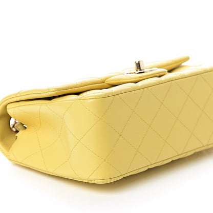 Chanel Lambskin Quilted Mini Rectangular Flap Yellow 8 of 11