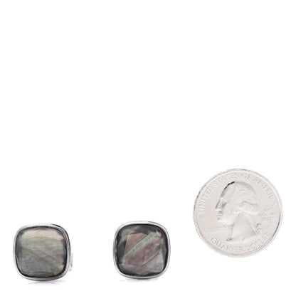 John Hardy Sterling Silver Black Mother of Pearl Square Cufflinks 2 of 4