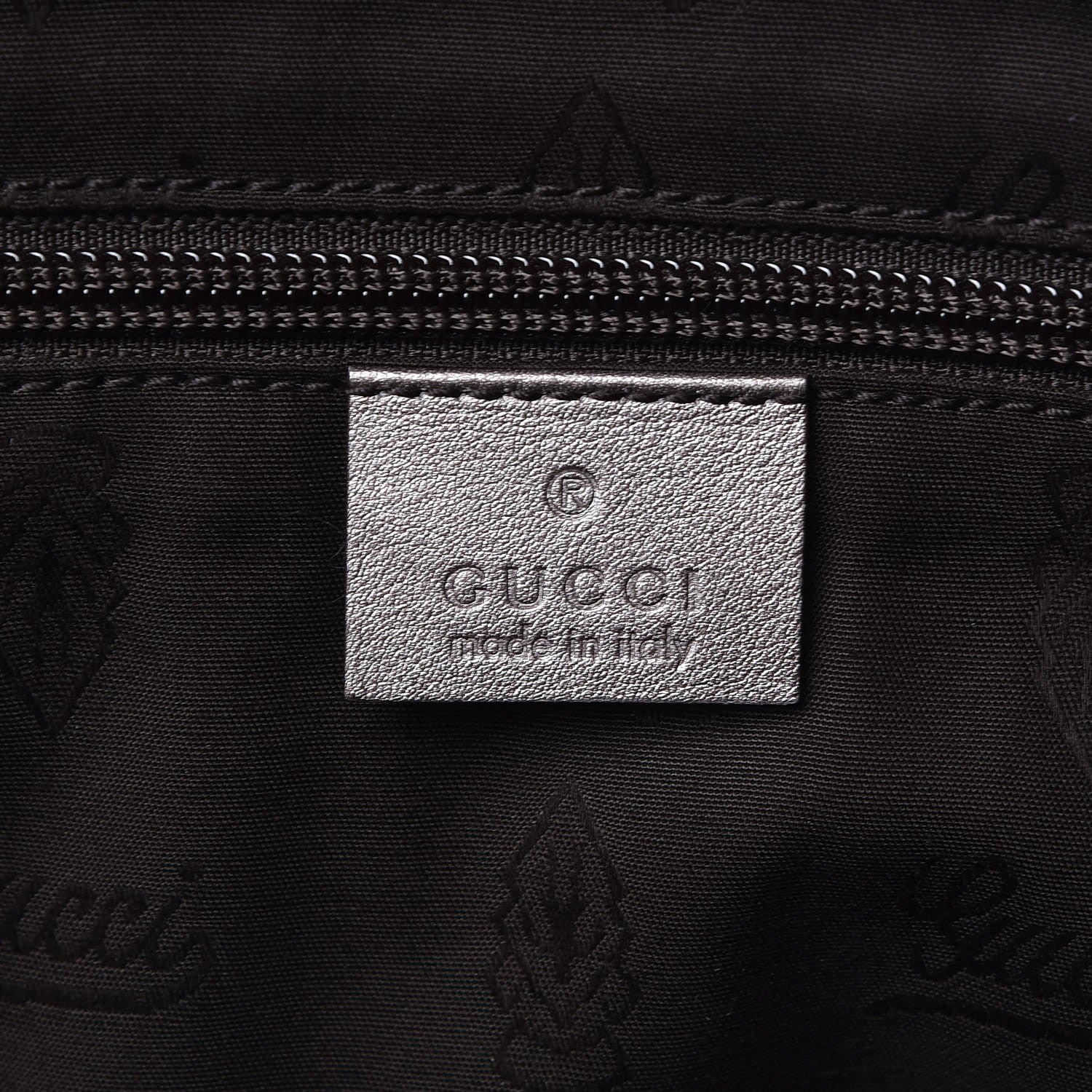 Gucci Imprime Monogram Medium Zippered Shopping Tote Pewter 6 of 10