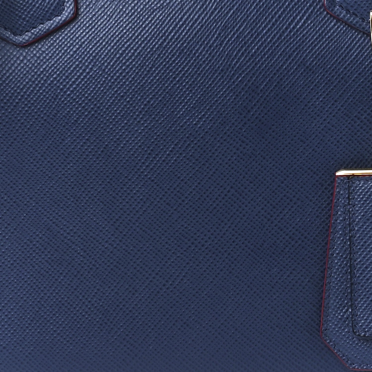 Prada Saffiano Cuir Medium Double Bag Bleuette Rosso 9 of 12