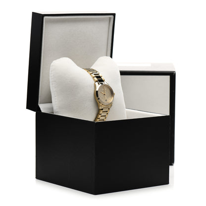 Gucci Stainless Steel 27mm G-Timeless Diamante Quartz Watch Gold 6 of 6