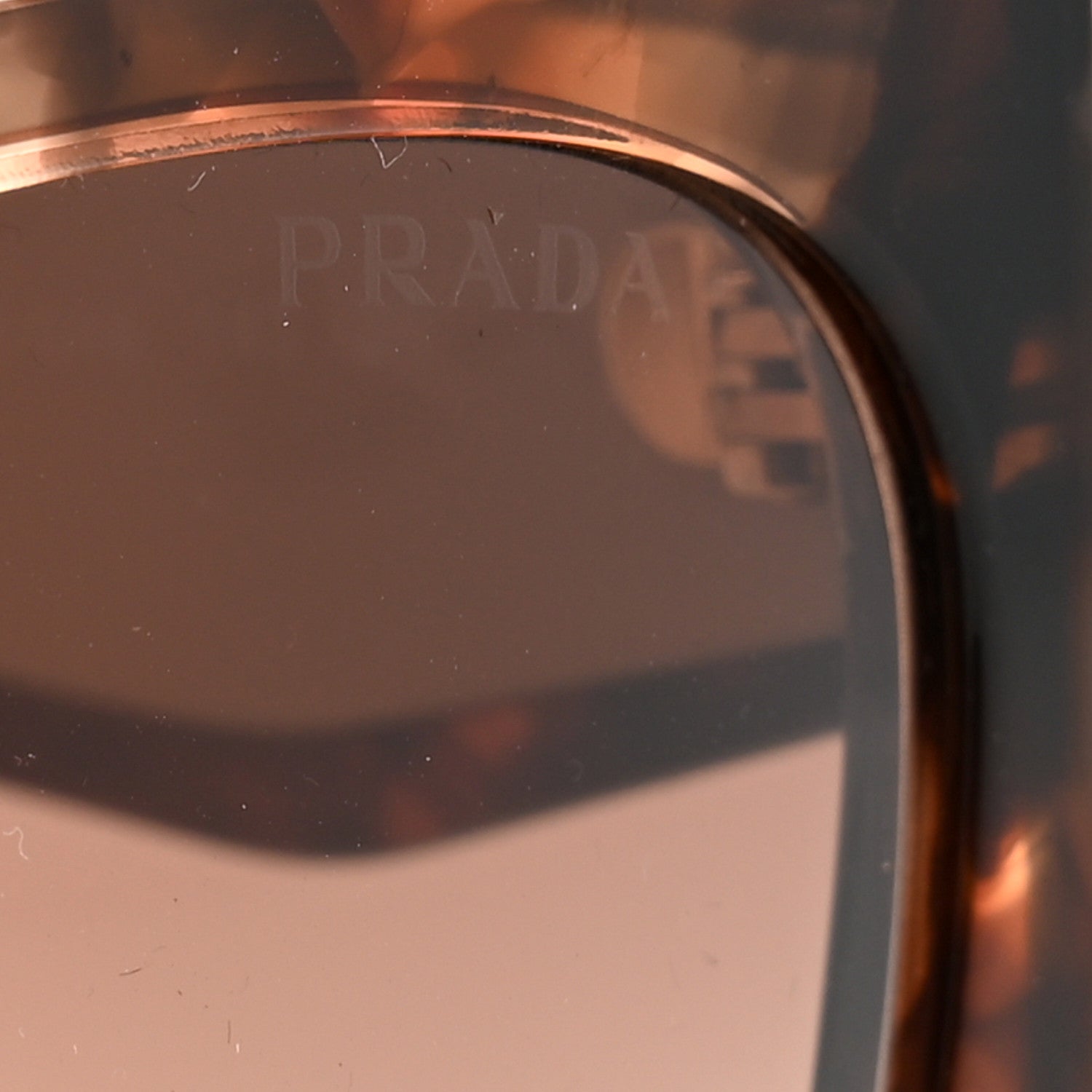 Prada Acetate Sunglasses SPR 15W-F Tortoise Caramel Powder Pink 7 of 8
