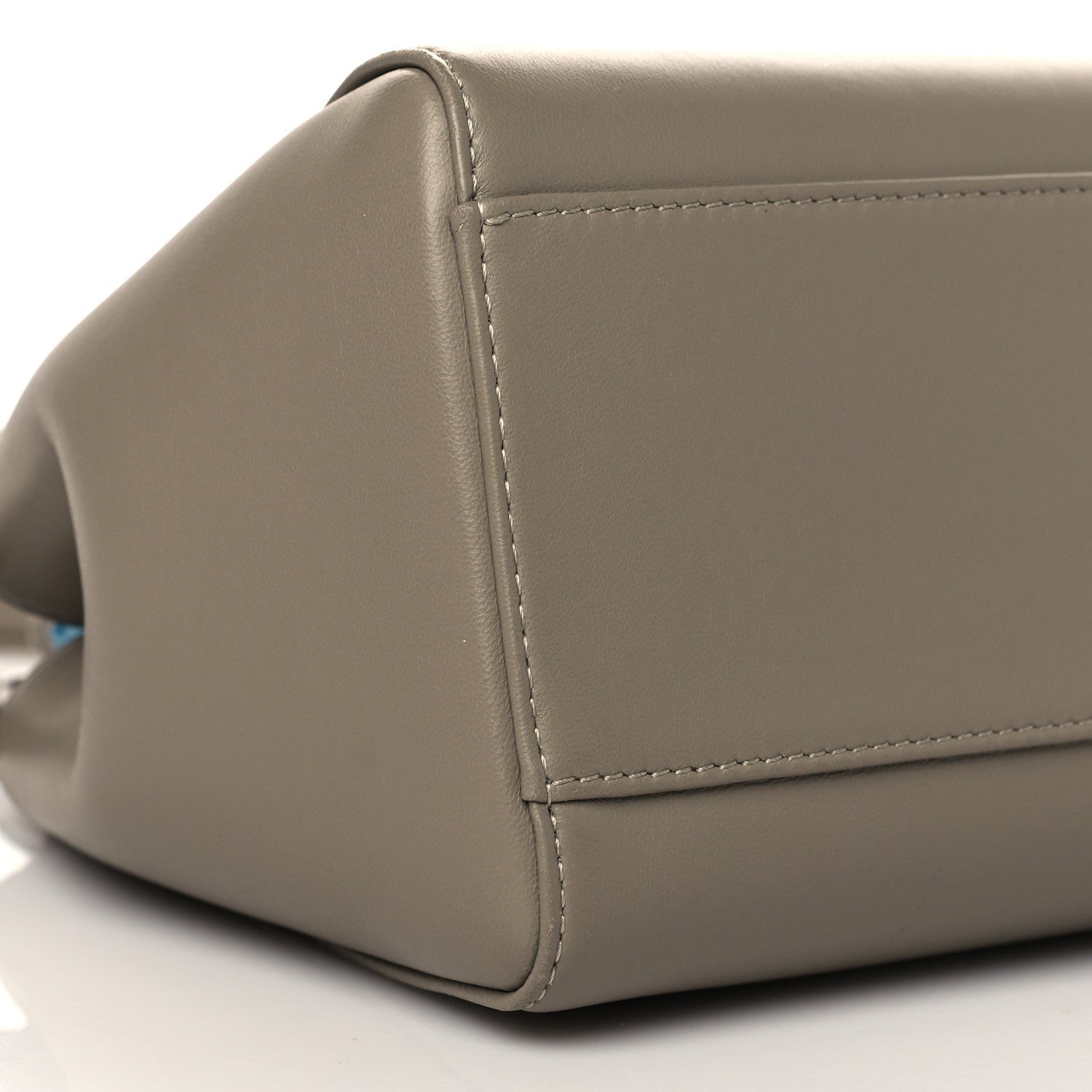 Fendi Nappa Stacked Bar Mini Peekaboo Iconic Satchel Tortora 8 of 9