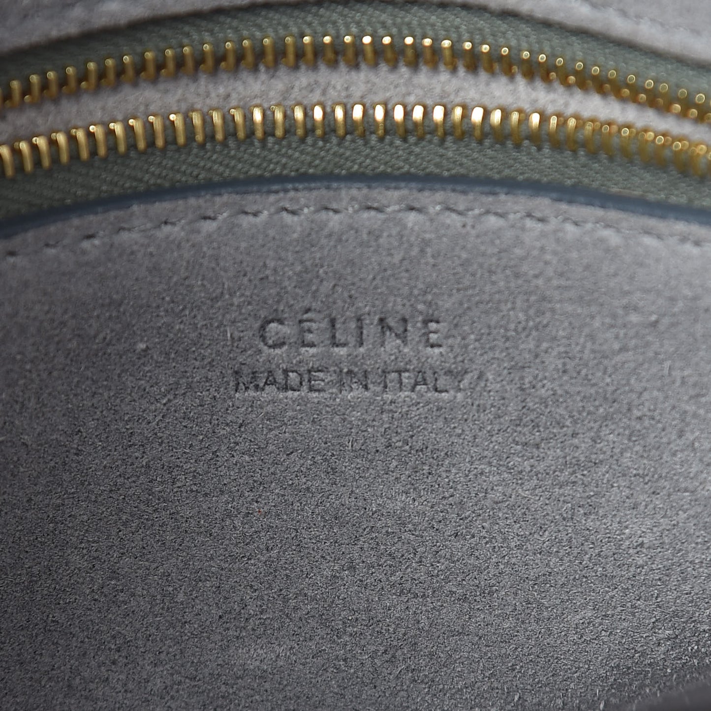 Soft Grained Calfskin Small Sangle Bucket Bag Storm