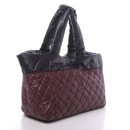 Chanel Nylon Quilted Medium Coco Cocoon Reversible Tote Black 5 of 19