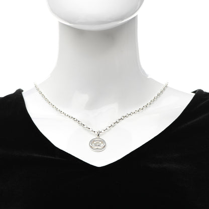 Gucci Sterling Silver Interlocking Circle GG Pendant Necklace 2 of 4