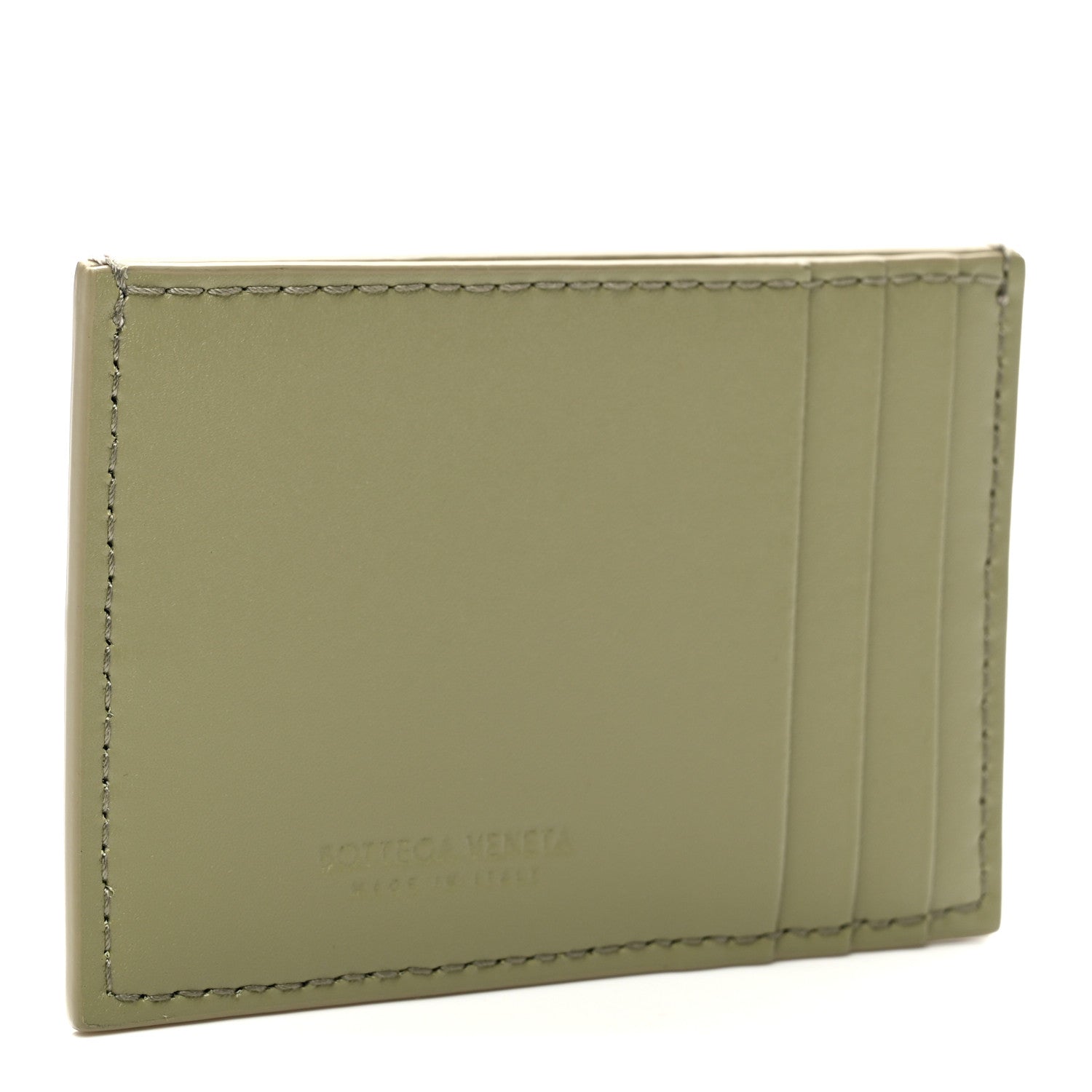 Bottega Veneta Nappa Maxi Intrecciato Card Holder New Sauge 3 of 6
