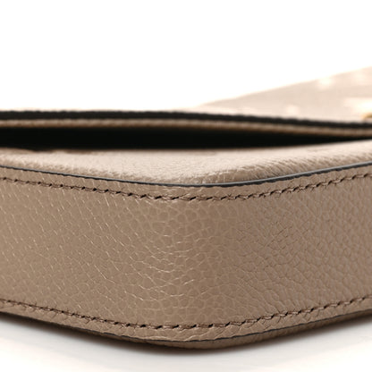 Louis Vuitton Empreinte Monogram Giant Felicie Pochette Tourterelle Creme 8 of 9