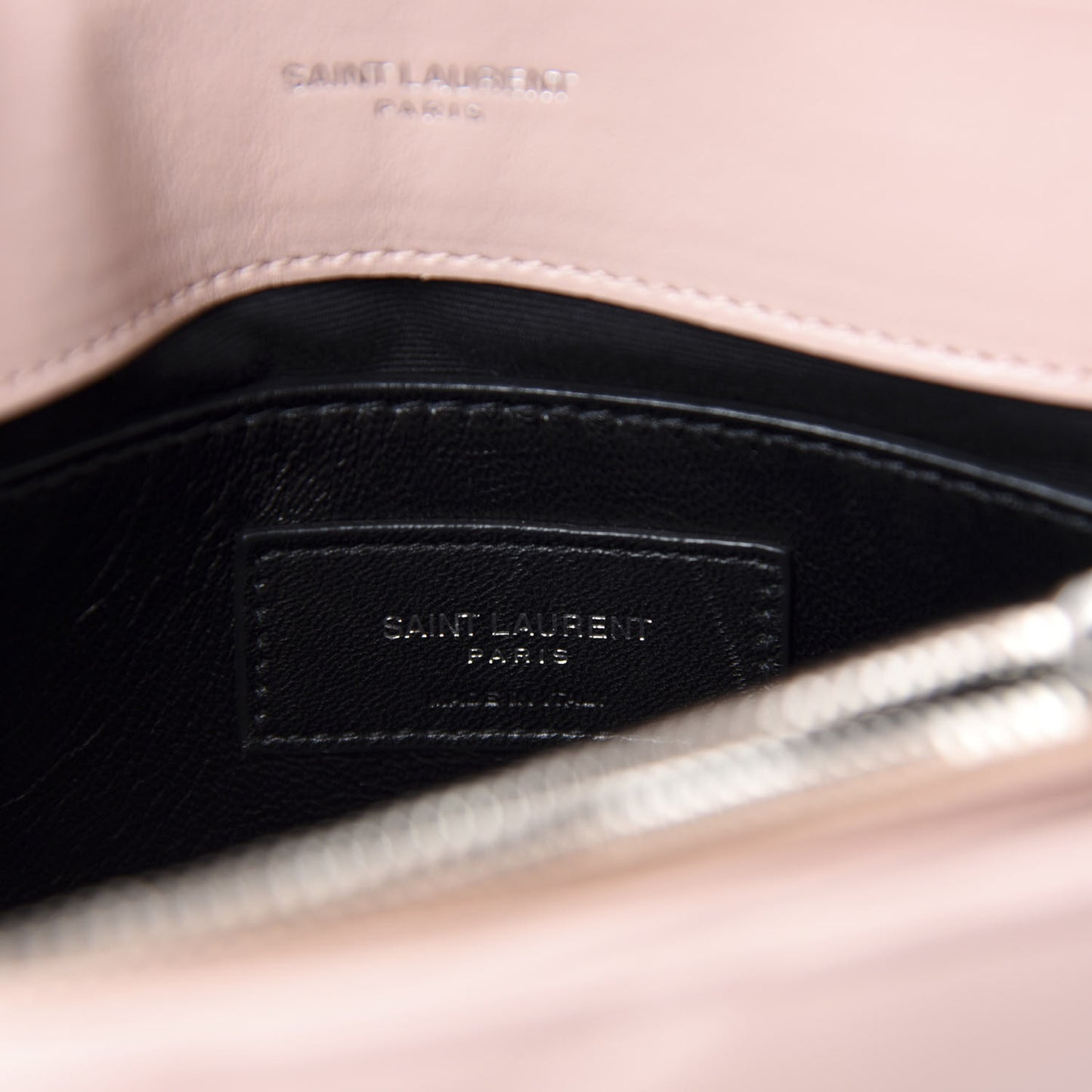 Calfskin Y Quilted Monogram Small Loulou Chain Satchel Rose Antic