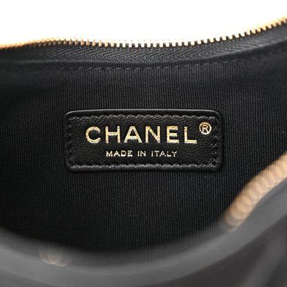 Chanel Lambskin Quilted Small Hobo Bag Black 6 of 10