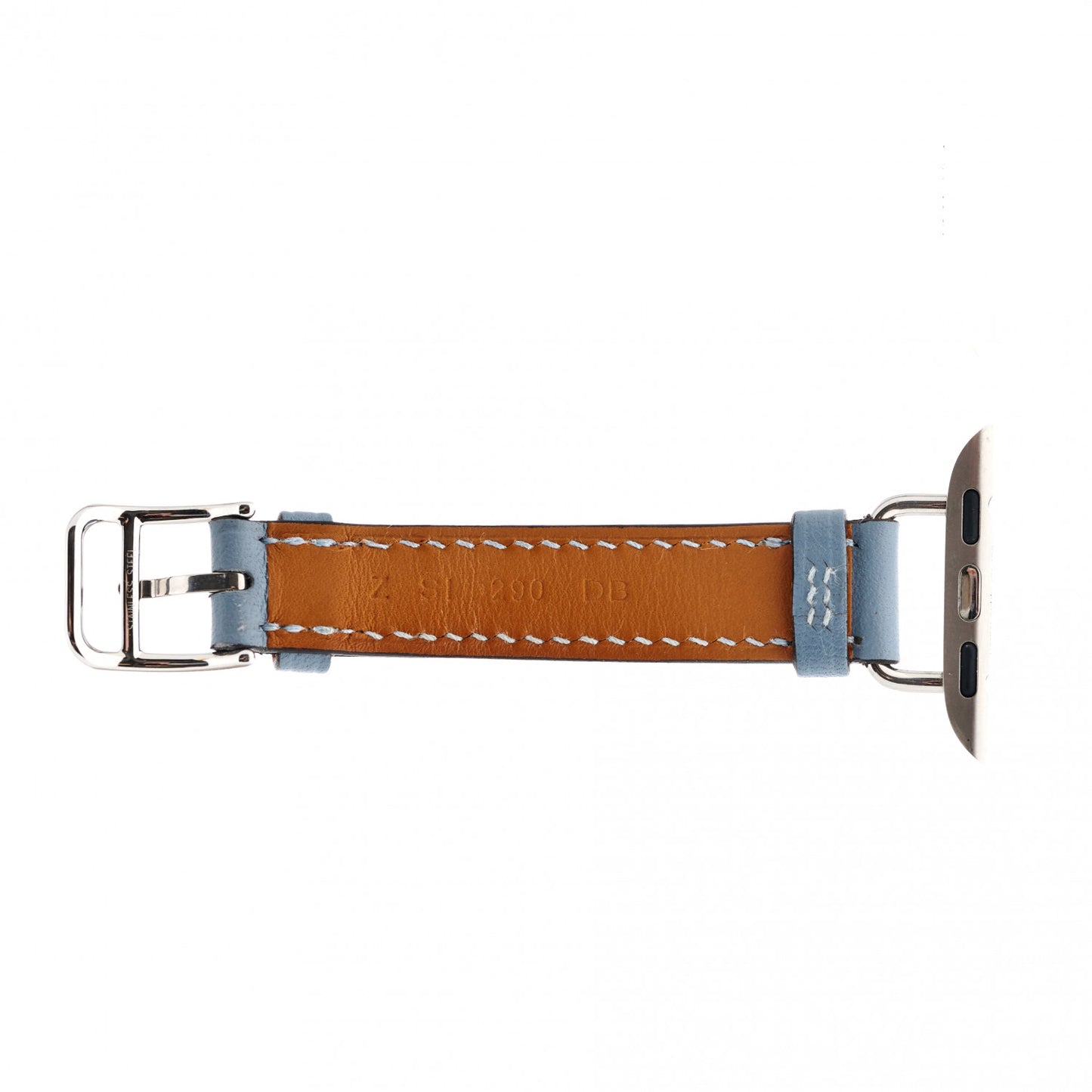 Swift 41mm Apple Watch Attelage Double Tour Band Bleu Lin
