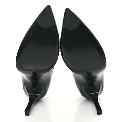 Louis Vuitton Monogram Studded Cherie Pumps 39 Black 5 of 9